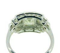 18k Gold 2.33 Carat Total Weight Emerald Cut Genuine Natural Diamond Ring #J4583