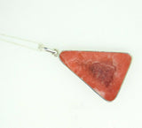 Kaufmann Sterling Silver Genuine Natural Rhodochrosite Intarsia Pendant (#J5086)