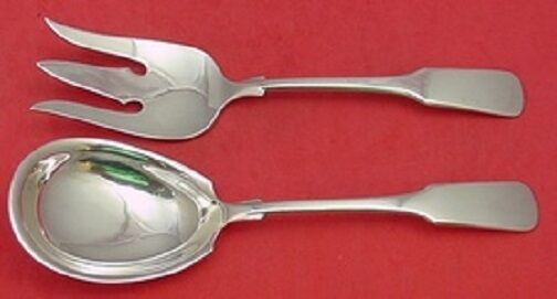 Eighteen Ten by International Sterling Silver Salad Serving Set 2pc AS 8 1/4"
