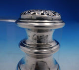 Austrian Sterling Silver Muffineer w/ Fancy Engraved Pierced Top c.1840s (#4073)