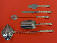 Bridal Bouquet by Alvin Sterling Silver Cocktail Party Bar Set 5pc Custom Made