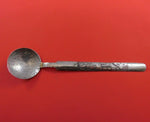 SL. Bor Chinese Sterling Silver Serving Spoon Bright-Cut Hand Hammered 8 1/2"