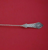 Medallion by Unknown Coin Silver Soup Ladle GW Bright-Cut Twisted 14" Serving