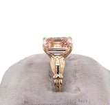 10k Rose Gold 2.15ct Genuine Natural Morganite Ring Jewelry (#J5741)