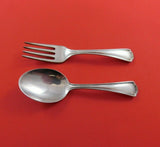 Clovelly by Reed and Barton Sterling Silver Baby Set 2-Piece Fork Spoon Antique