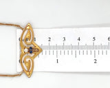 14k and 8k German Jugendstil Necklace Sapphires and Pearl Jewelry (#J6162)