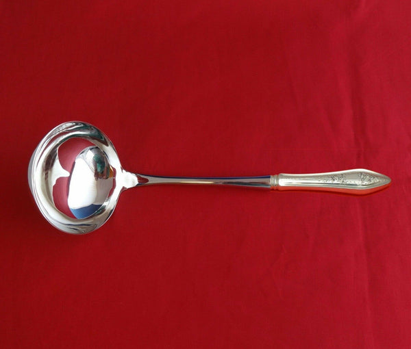 Mary Chilton Engraved #1 by Towle Sterling Soup Ladle HHWS  Custom Made 10 1/2"