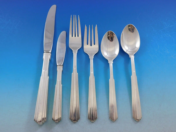 Paramount by Kirk Sterling Silver Flatware Set for 8 Service 55 pieces Modern