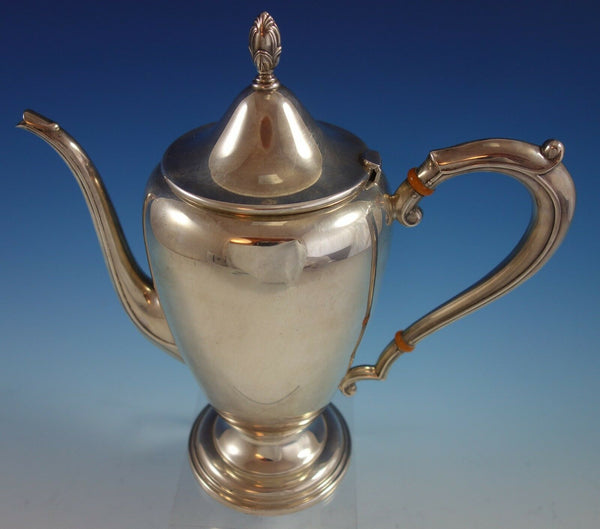 Frank Whiting Sterling Silver Coffee Pot Colonial Style #704 10" x 10" (#2659)