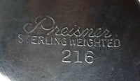Preisner Sterling Silver Candelabra Pair 3-Light #216 (#2405)