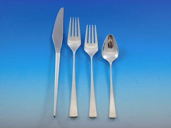 Dimension by Reed & Barton Sterling Silver Flatware Service for 12 Set 55 pcs