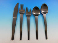 Caravel Black by Georg Jensen Stainless Steel Flatware 5 Piece Place Setting New