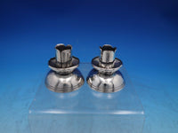 Spratling Mexican Mexico Sterling Silver Candlestick Pair Hand Wrought (#6512)