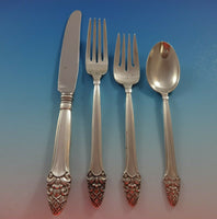 Sovereign Old by Gorham Sterling Silver Flatware Set 42 Pieces Stylized Acorn
