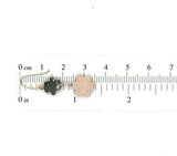 Genuine Natural Bohemian Garnet Rosette Drop Earrings (#J5507)