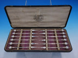Ball End by George Sharp Sterling Silver Nut Pick Set 12pc in Box 11" x 4 1/2"