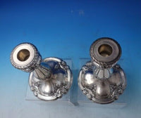 Florentine by Gorham Sterling Silver Candlestick Pair #A246 7 1/4" x 6" (#5609)