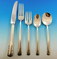 Chapel Bells by Alvin Sterling Silver Flatware Set for 12 Service 63 pcs Dinner