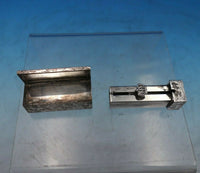 .950 Silver Lipstick Case with Crown and Mirror Hand Engraved 2 1/4" (#6808)