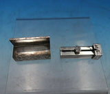 .950 Silver Lipstick Case with Crown and Mirror Hand Engraved 2 1/4" (#6808)