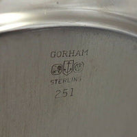 English Gadroon by Gorham Sterling Silver Fruit Bowl #251 Pierced Border (#2587)