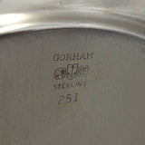 English Gadroon by Gorham Sterling Silver Fruit Bowl #251 Pierced Border (#2587)