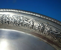 Schleissner and Sohne German .800 Silver Platter Oval with Flower Border (#6034)