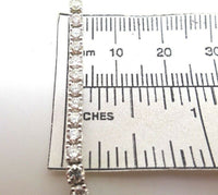 14k White Gold 4.5ct Genuine Natural Diamond Tennis Bracelet (#J3693)