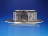 William Kerr Sterling Silver Nursery Rhyme Child's Plate and Bowl Set (#4378)