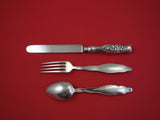 Lily of the Valley by Whiting Sterling Silver Junior Set 3-pc knife blunt 7 1/4"