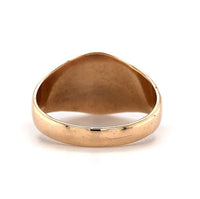 10k Yellow Gold Men's Signet Ring with Grapes and Leaves (#J5684)