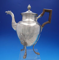 French Sterling Silver Coffee Pot with figural Phoenix Bird spout (#4598)