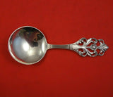 Viking Rose by Th. Marthinsen Norwegian Sterling Silver Preserve Spoon 6 3/4"