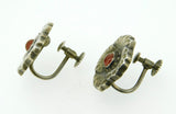 Georg Jensen Sterling Genuine Natural Carnelian Earrings #49 Jewelry (#J4407)