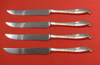 Wishing Star by Wallace Sterling Silver Steak Knife Set 4pc Texas Sized Custom