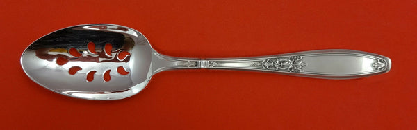 Ambassador by 1847 Rogers Plate Silverplate Serving Spoon Pierced 9-Hole Custom