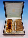 Vine by Tiffany Sterling Silver Coffee Spoon Set of 12 Gold-Washed 4 3/4" Iris
