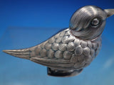 Portuguese Sterling Silver Spice Box Model of Bird with Hinged Base (#6654)
