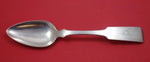 California Coin Silver by Reeve & Given Serving Spoon with Reverse Tip 9"