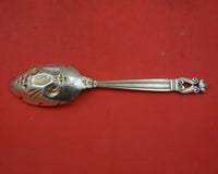 Acorn by Georg Jensen Sterling Silver Berry Spoon with Fruit in Bowl 7 7/8"