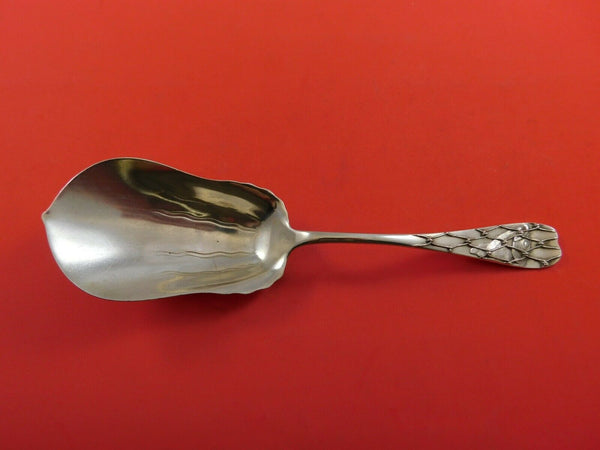 Fish in Net by Whiting Sterling Silver Berry Spoon Light Vermeil 9" Serving