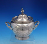 Bigelow Bros and Kennard Coin Silver Sugar Bowl 3-D Finial Hand Engraved (#4014)