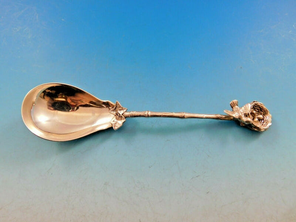 Birds Nest by Gorham Sterling Silver Sugar Spoon Mother Bird and Eggs 5 3/4"
