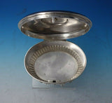 Swedish Sterling Silver Tea Caddy Leaf Border Footed Lion Paws with Key (#5523)