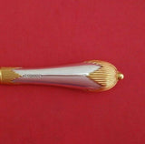 Asprey and Garrard English Sterling Silver Dinner Knife with Gold Accent 9 5/8"