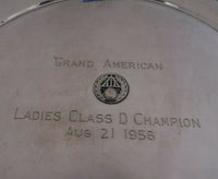 Betsy Patterson by Stieff Sterling Silver Tray Round Applied ATA Insignia #3229