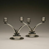 Georg Jensen Sterling Silver Pair Candelabra Harald Nielsen 278 Midcentury Mod