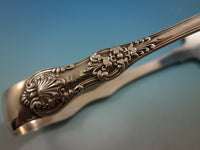 English King by Tiffany Sterling Silver Asparagus Serving Tongs pierced 8 1/2"