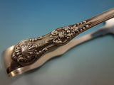 English King by Tiffany Sterling Silver Asparagus Serving Tongs pierced 8 1/2"
