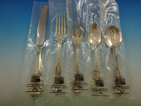 Sir Christopher by Wallace Sterling Silver Flatware Service 12 Place Set New